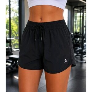 Pine Trails Performance Black Athletic Running Shorts Women's Size L Lightweight